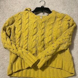 Yellow Hooded sweater